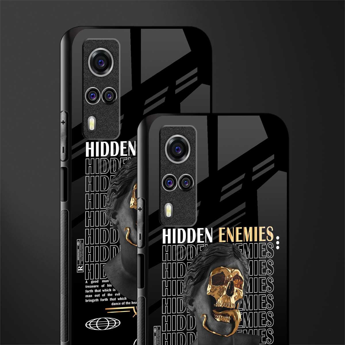 hidden enemies glass case for vivo y53s image-2