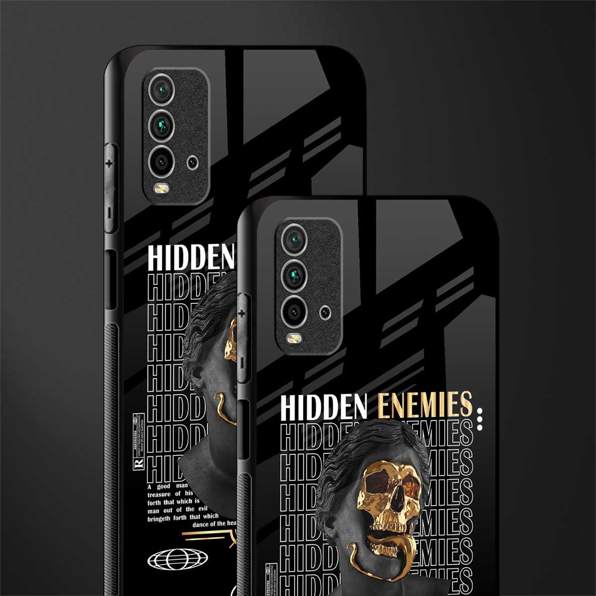 hidden enemies glass case for redmi 9 power image-2