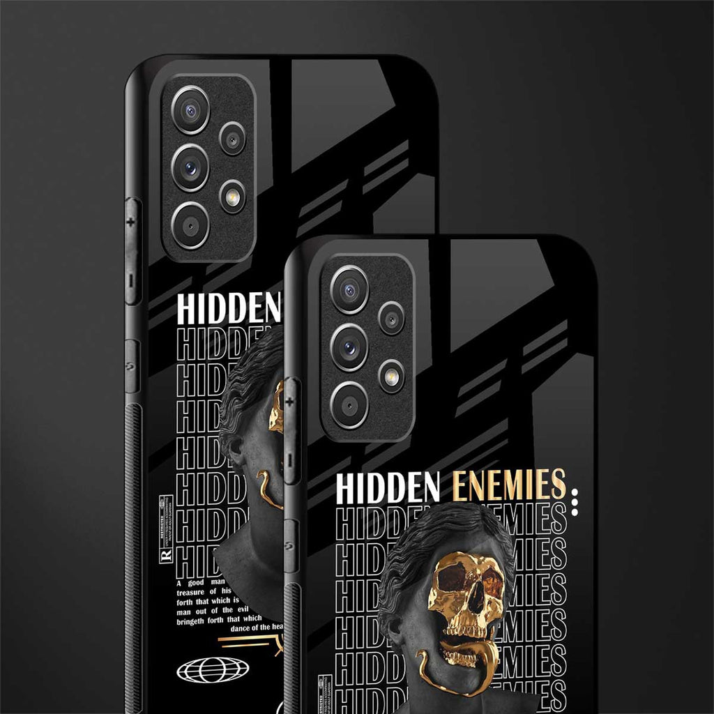 hidden enemies glass case for samsung galaxy a72 image-2