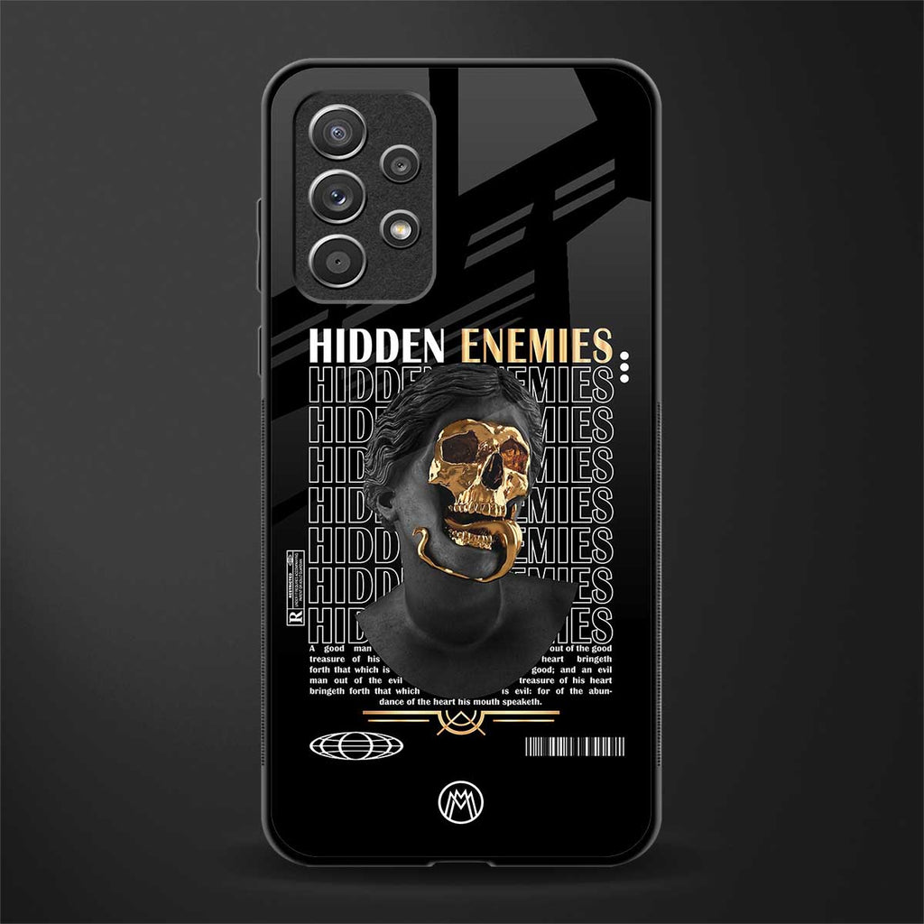 hidden enemies glass case for samsung galaxy a72 image