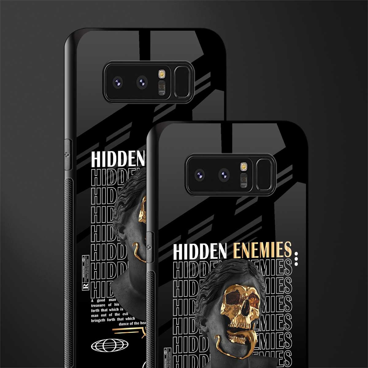 hidden enemies glass case for samsung galaxy note 8 image-2