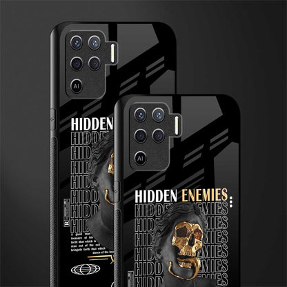 hidden enemies glass case for oppo f19 pro image-2