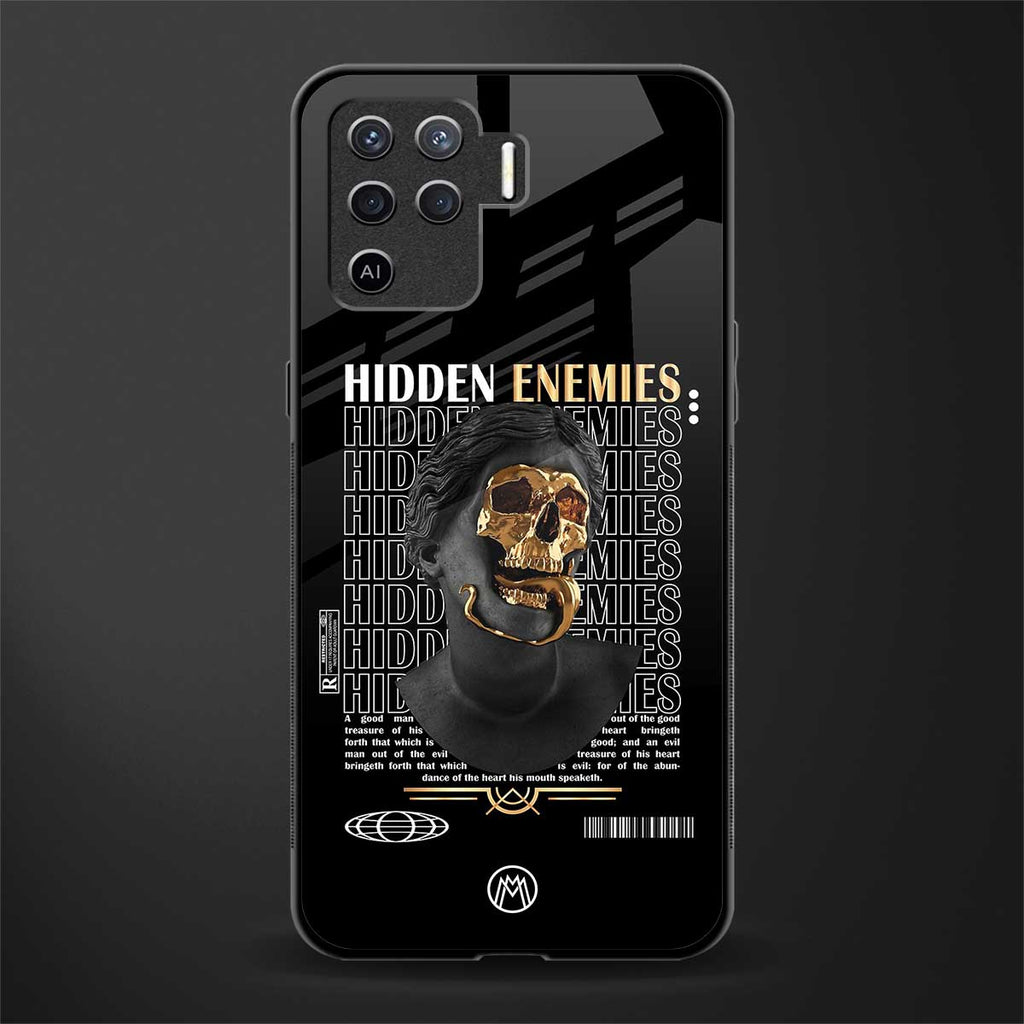 hidden enemies glass case for oppo f19 pro image