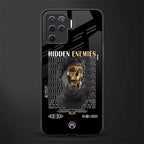 hidden enemies glass case for oppo f19 pro image