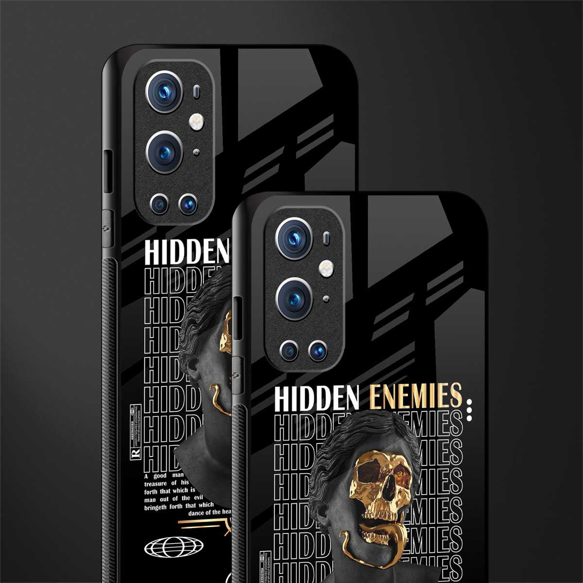 hidden enemies glass case for oneplus 9 pro image-2