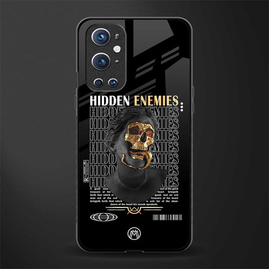 hidden enemies glass case for oneplus 9 pro image