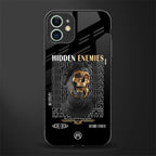 hidden enemies glass case for iphone 12 mini image
