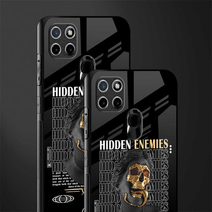 hidden enemies glass case for realme c21 image-2
