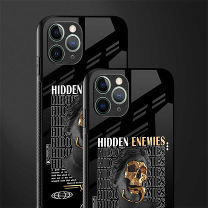 hidden enemies glass case for iphone 11 pro image-2