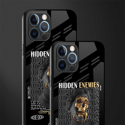 hidden enemies glass case for iphone 14 pro max image-2