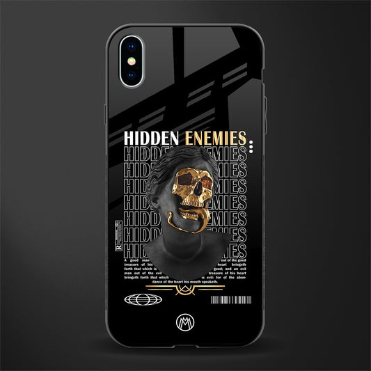 hidden enemies glass case for iphone xs max image