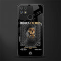 hidden enemies back phone cover | glass case for realme narzo 50a