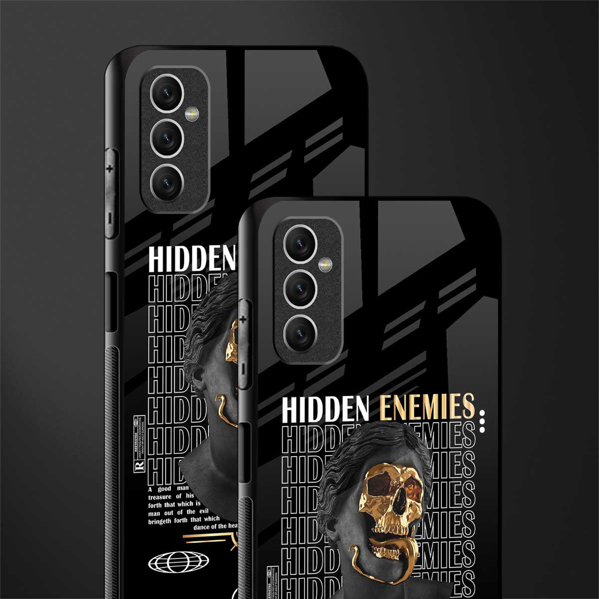 hidden enemies glass case for samsung galaxy m52 5g image-2