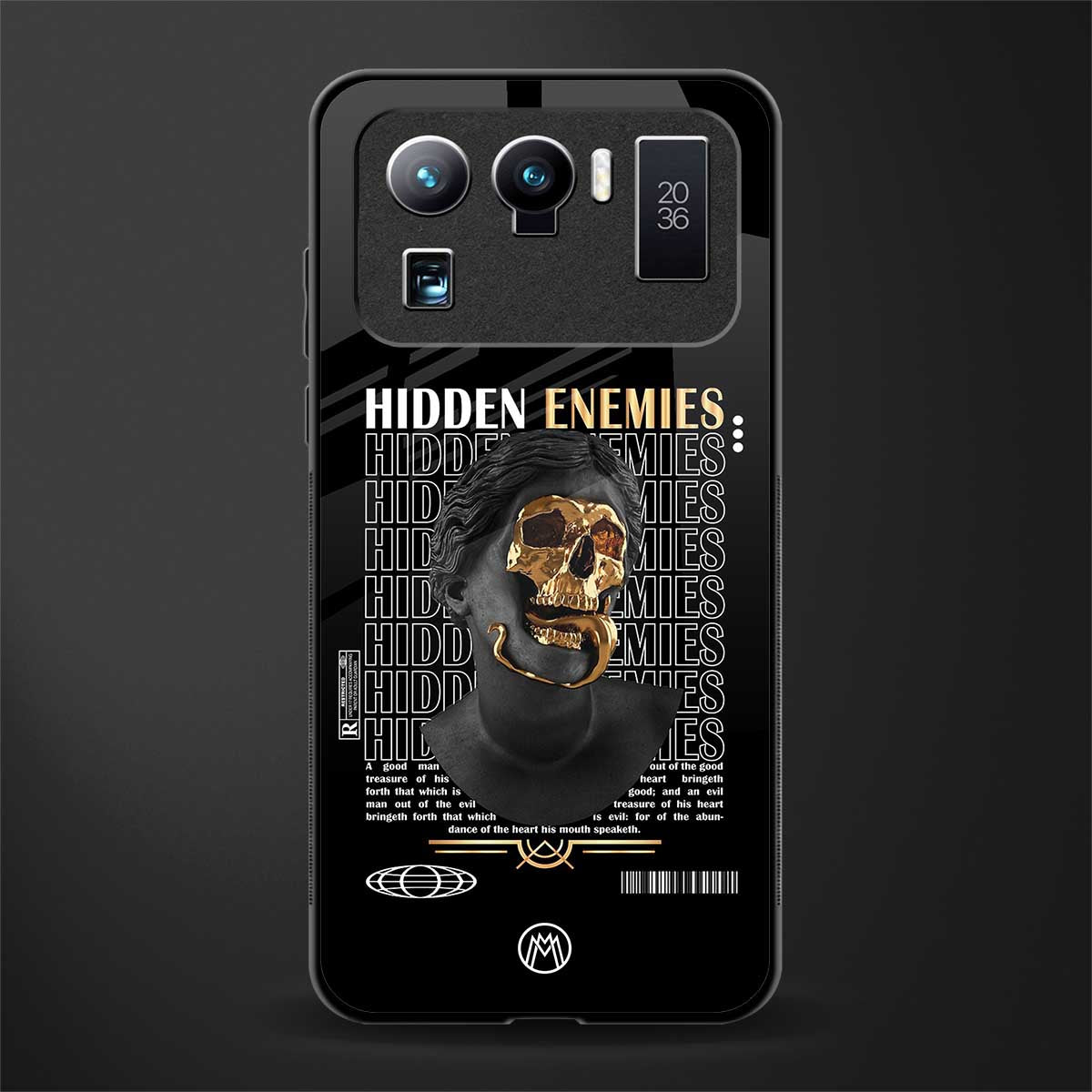 hidden enemies glass case for mi 11 ultra 5g image