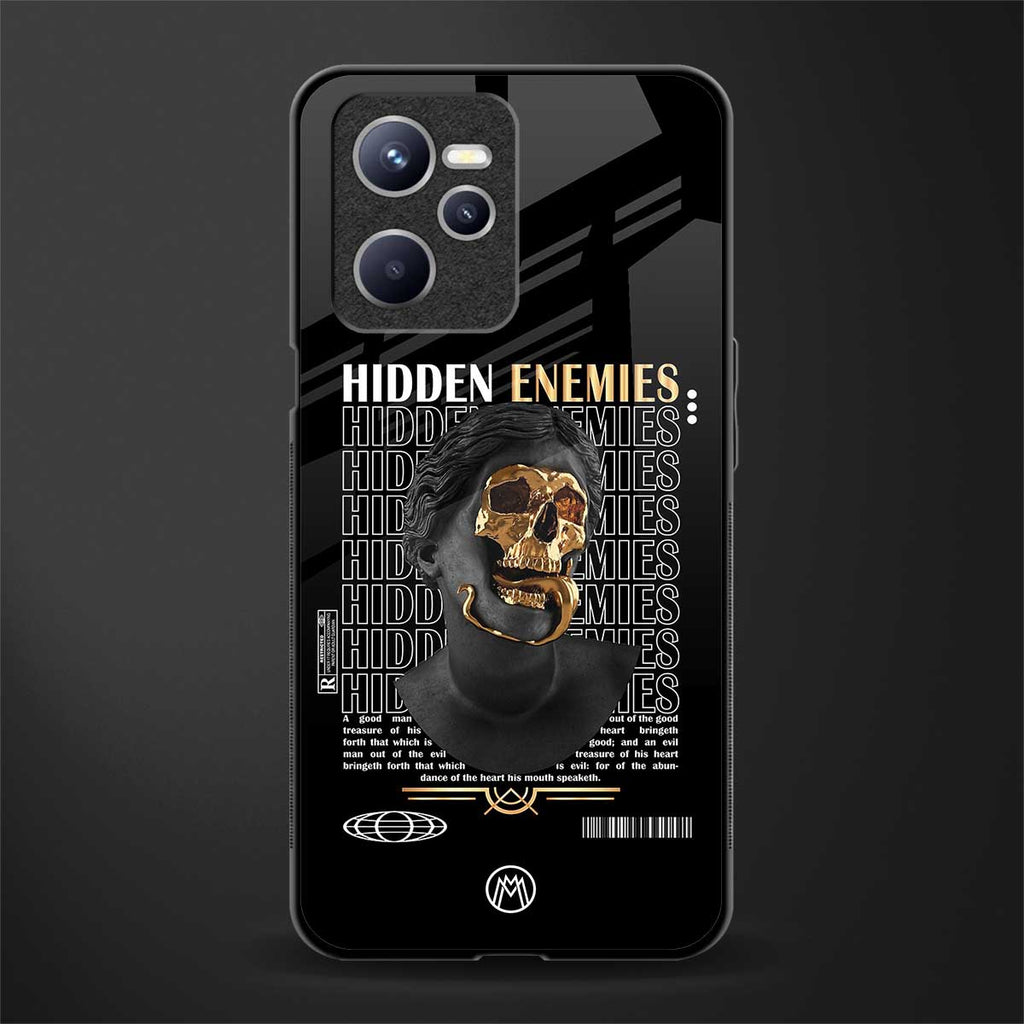 hidden enemies glass case for realme c35 image