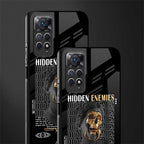 hidden enemies back phone cover | glass case for redmi note 11 pro plus 4g/5g