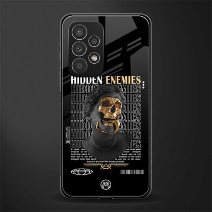 hidden enemies back phone cover | glass case for samsung galaxy a53 5g