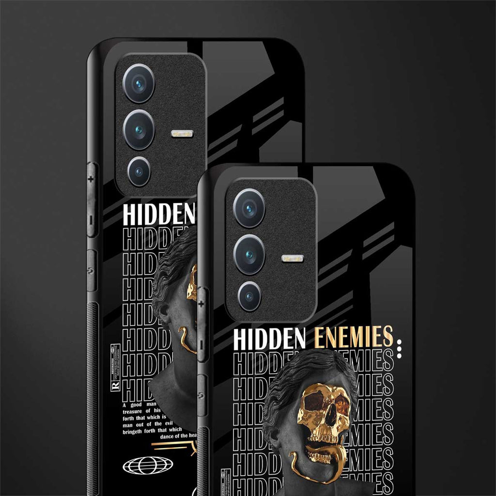 hidden enemies glass case for vivo v23 5g image-2