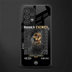 hidden enemies back phone cover | glass case for samsung galaxy a73 5g