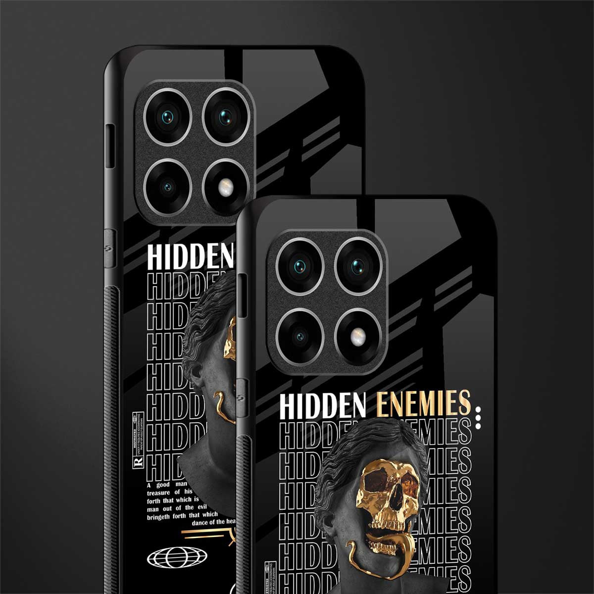 hidden enemies glass case for oneplus 10 pro 5g image-2