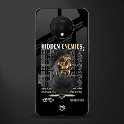hidden enemies glass case for oneplus 7t image