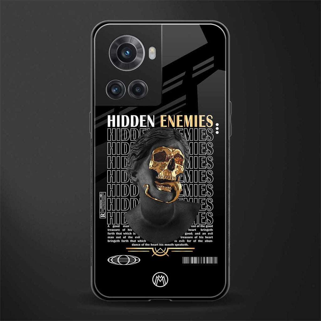 hidden enemies back phone cover | glass case for oneplus 10r 5g