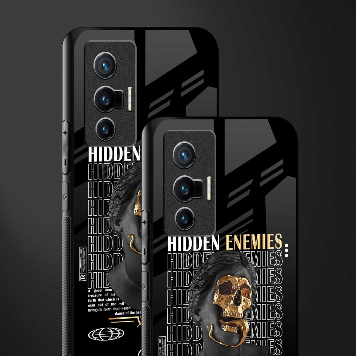 hidden enemies glass case for vivo x70 image-2