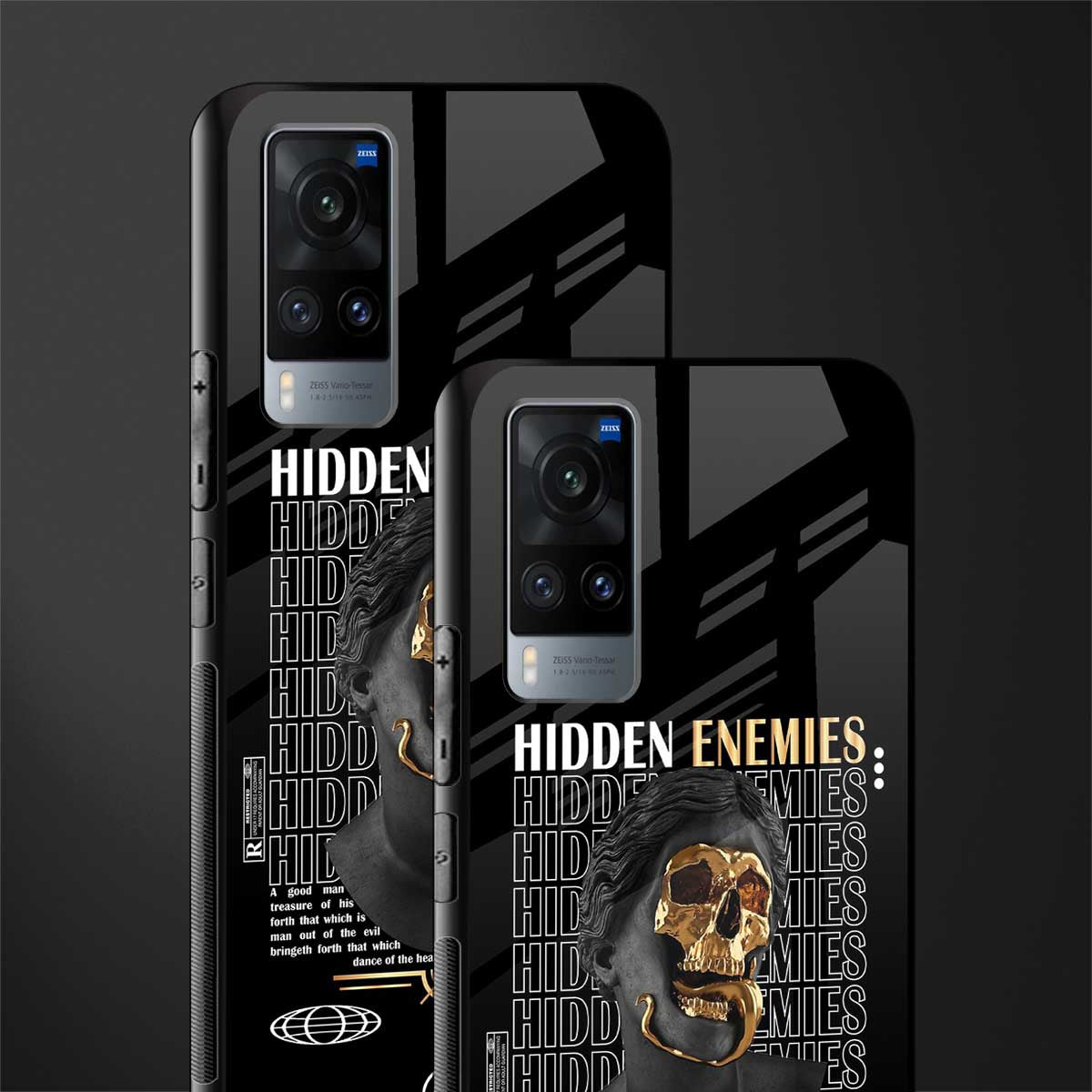 hidden enemies glass case for vivo x60 image-2