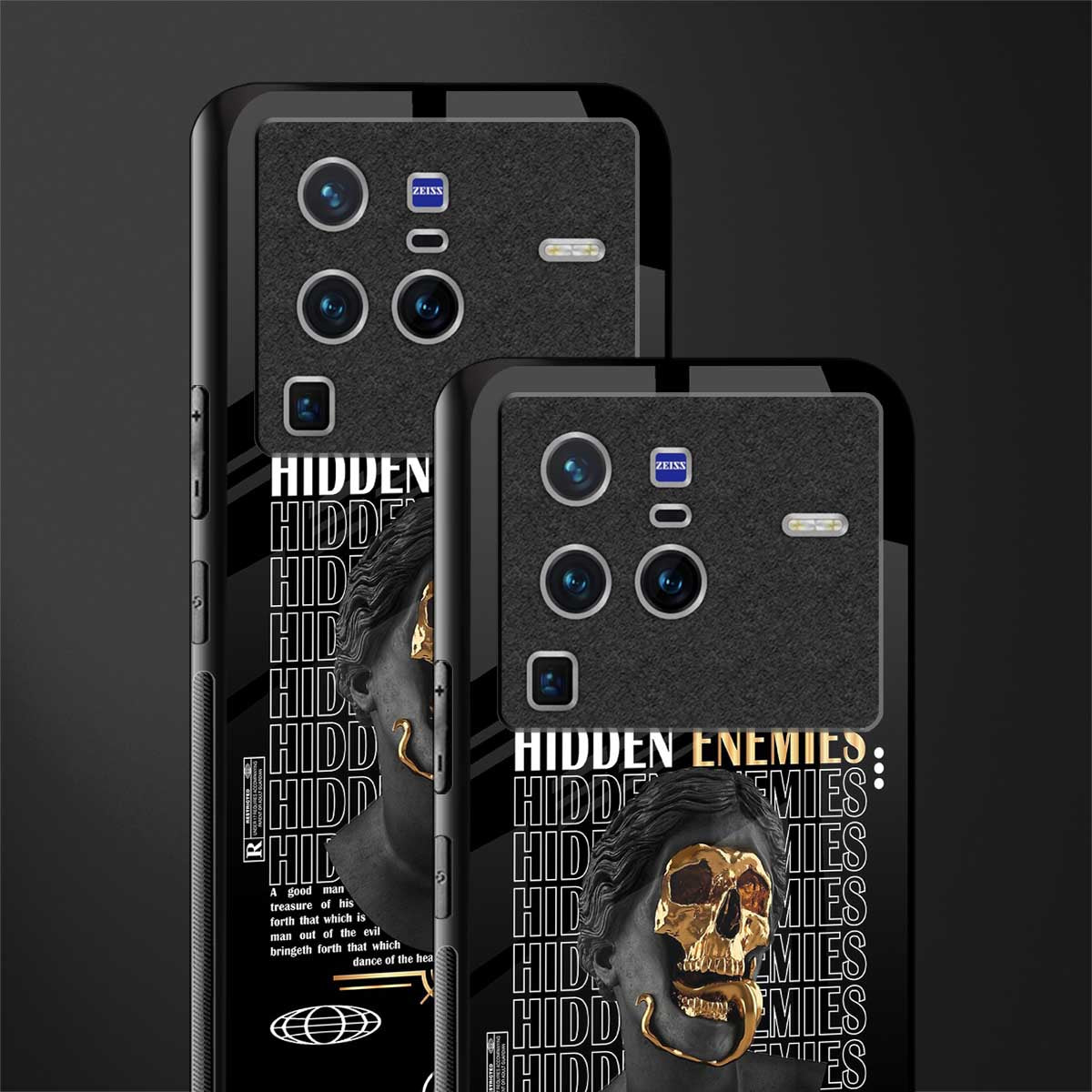 hidden enemies glass case for vivo x80 pro 5g image-2