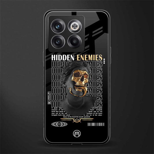 hidden enemies back phone cover | glass case for oneplus 10t