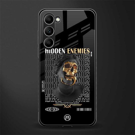 hidden enemies glass case for phone case | glass case for samsung galaxy s23 plus