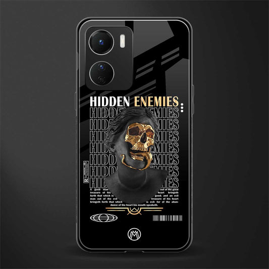 hidden enemies back phone cover | glass case for vivo y16