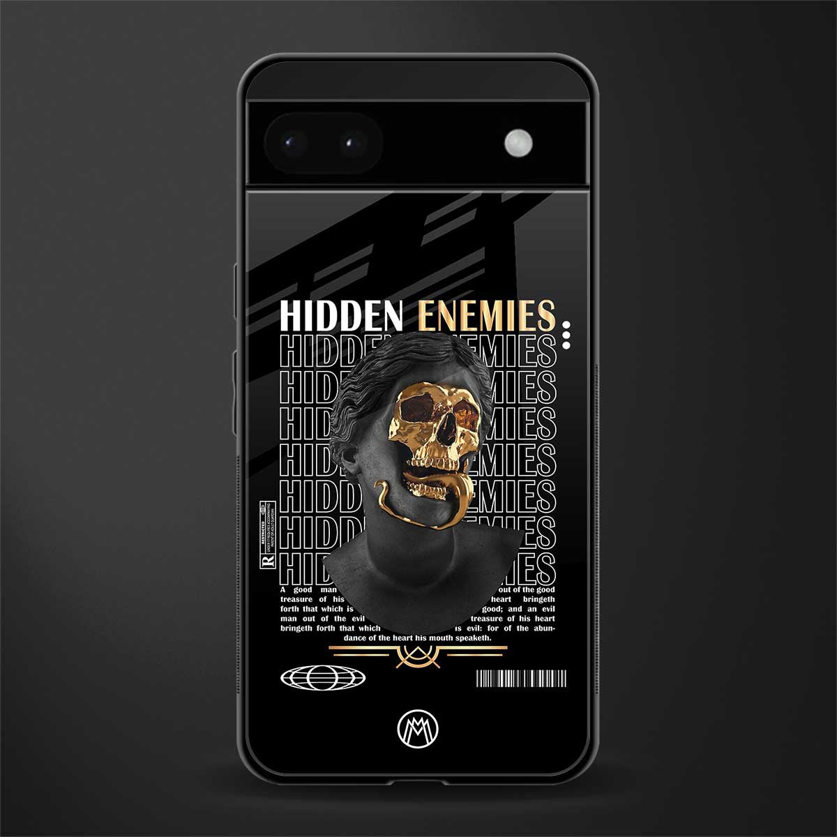 hidden enemies back phone cover | glass case for google pixel 6a