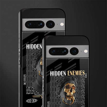 hidden enemies back phone cover | glass case for google pixel 7 pro