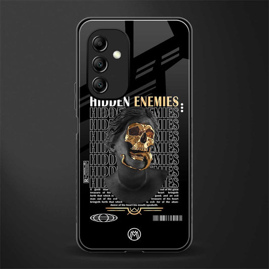 hidden enemies back phone cover | glass case for samsung galaxy a14 5g