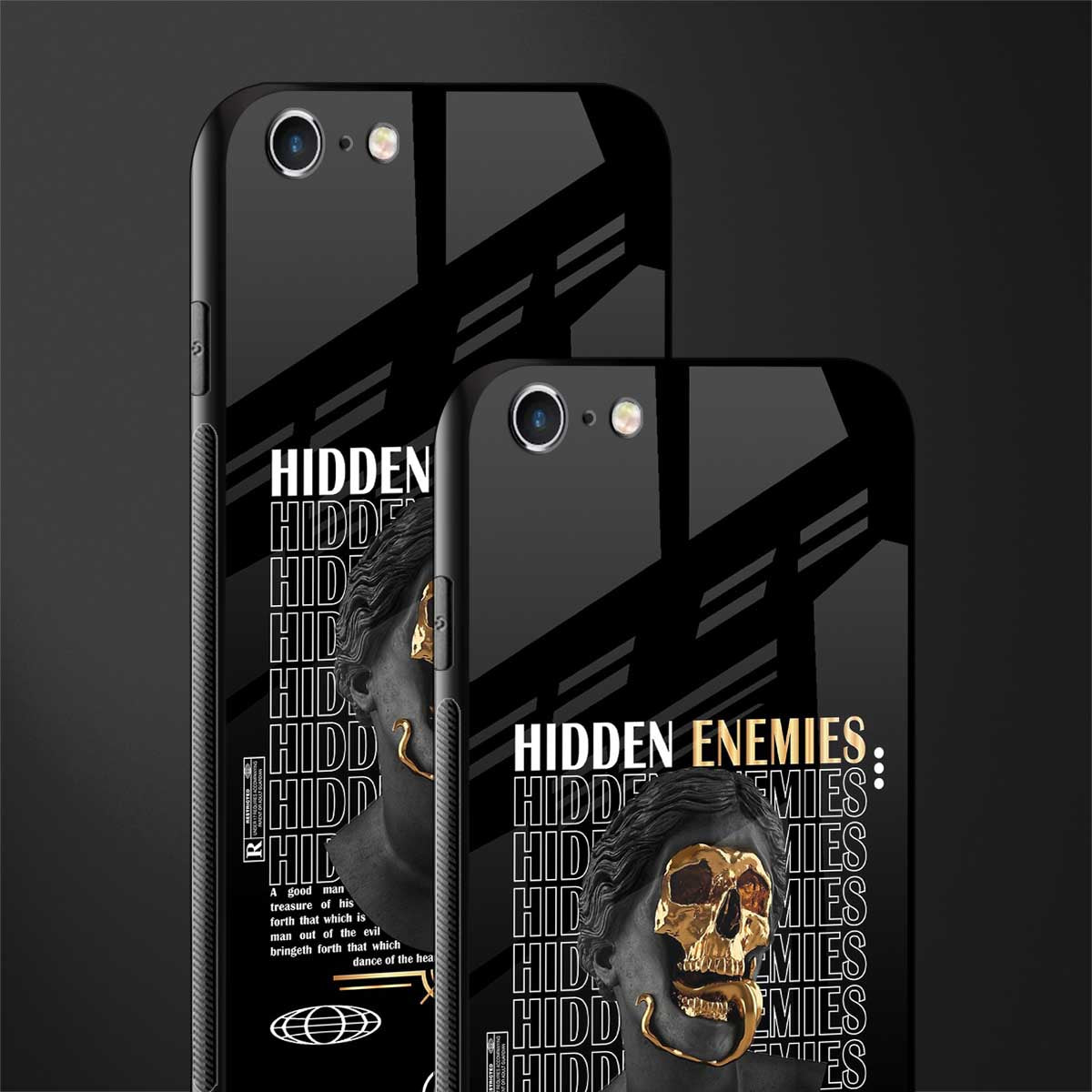 hidden enemies glass case for iphone 6s plus image-2