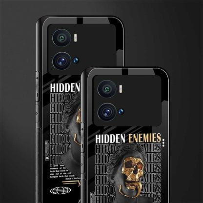 hidden enemies back phone cover | glass case for iQOO 9 Pro