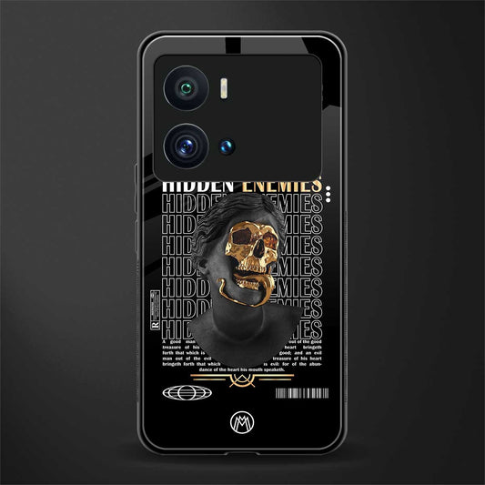 hidden enemies back phone cover | glass case for iQOO 9 Pro