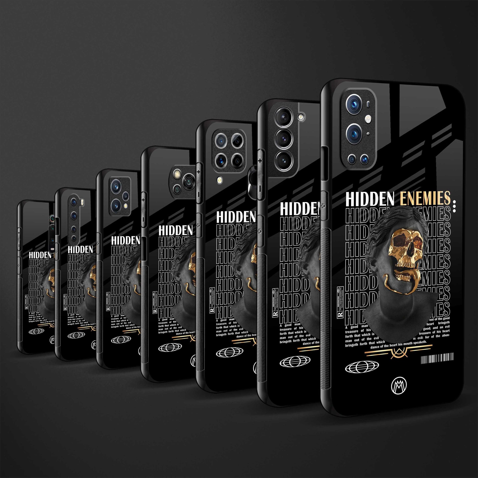 hidden enemies back phone cover | glass case for samsung galaxy a73 5g