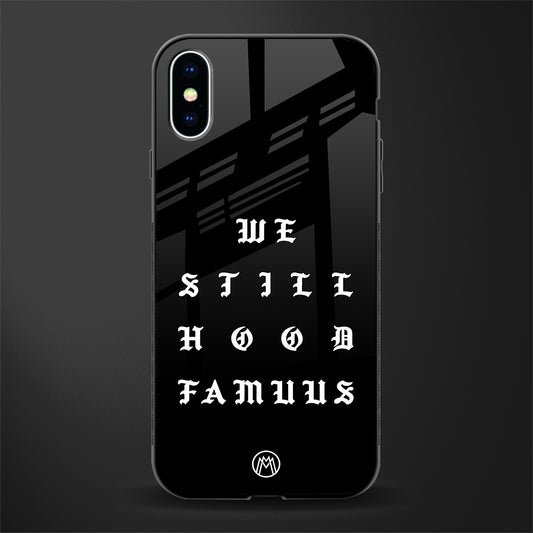 hood famous phone cover for iphone xs