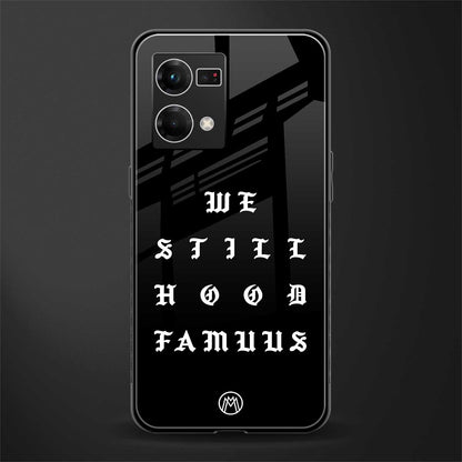 hood famous back phone cover | glass case for oppo f21 pro 4g
