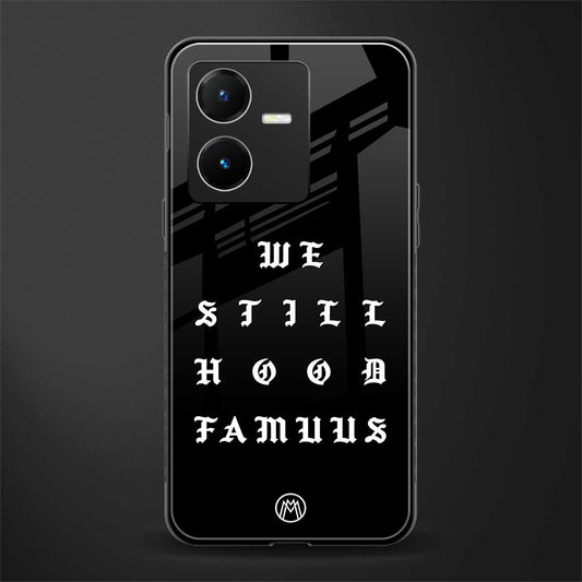 hood famous back phone cover | glass case for vivo y22