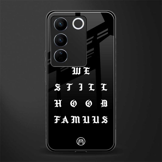 hood famous back phone cover | glass case for vivo v27 pro 5g