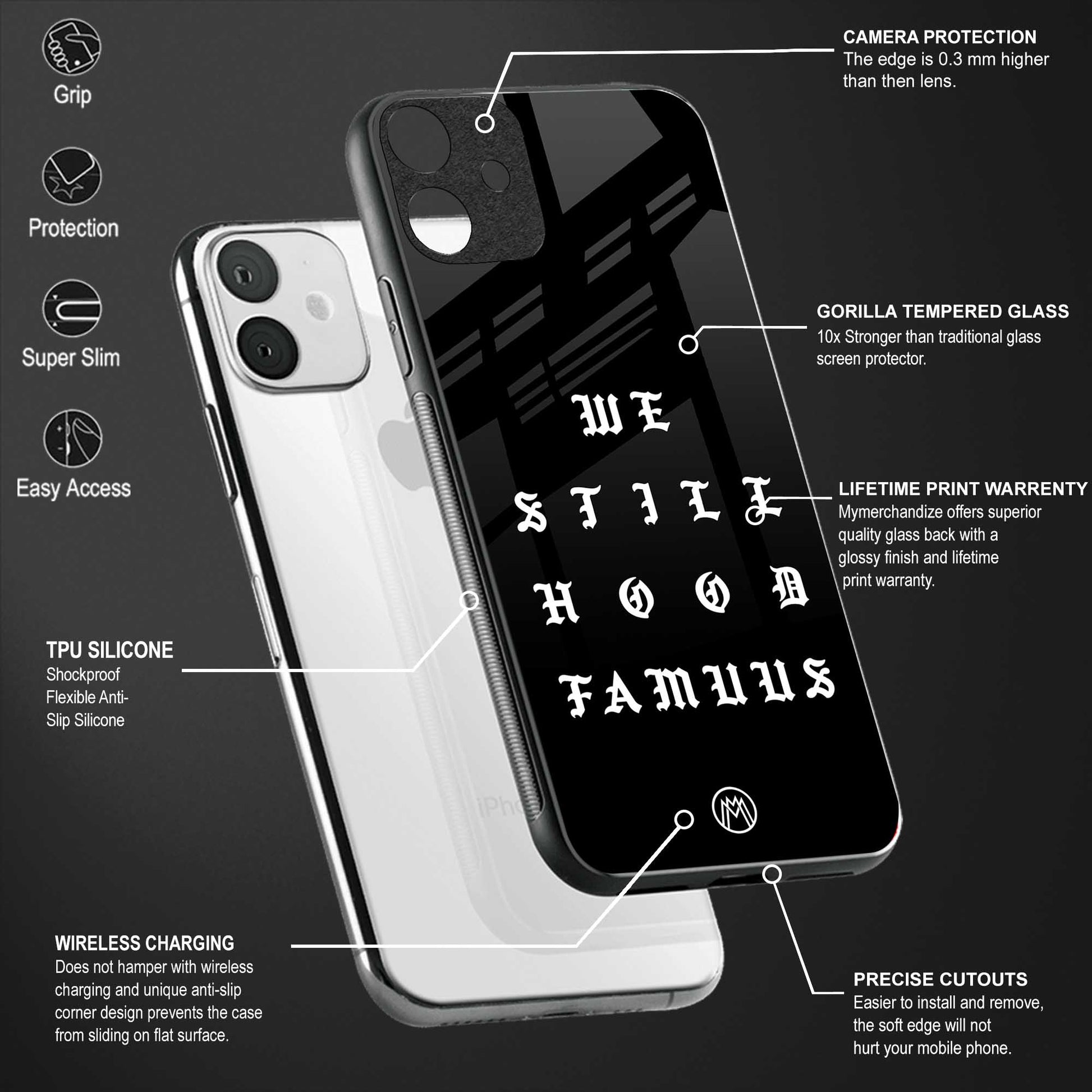 hood famous back phone cover | glass case for samsung galaxy a14 5g