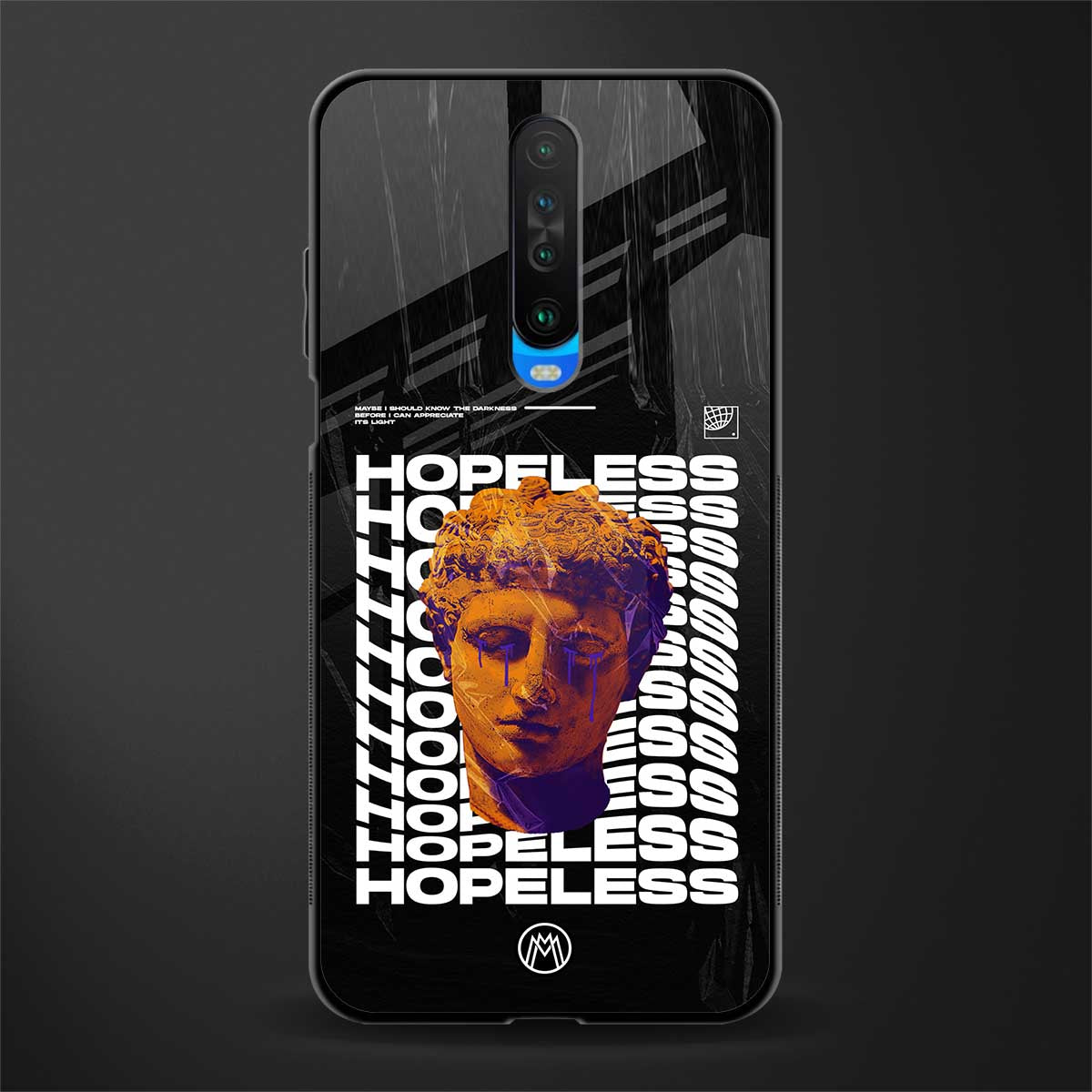 hopeless greek glass case for poco x2 image