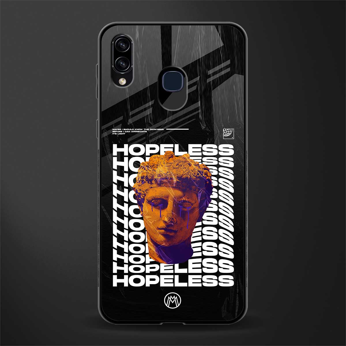 hopeless greek glass case for samsung galaxy m10s image