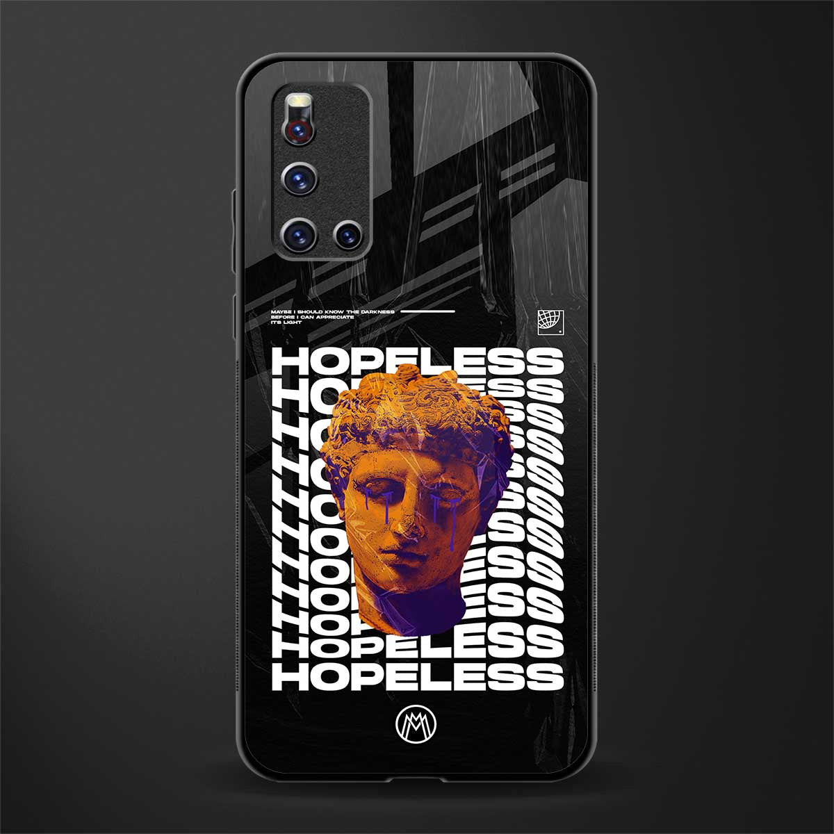 hopeless greek glass case for vivo v19 image