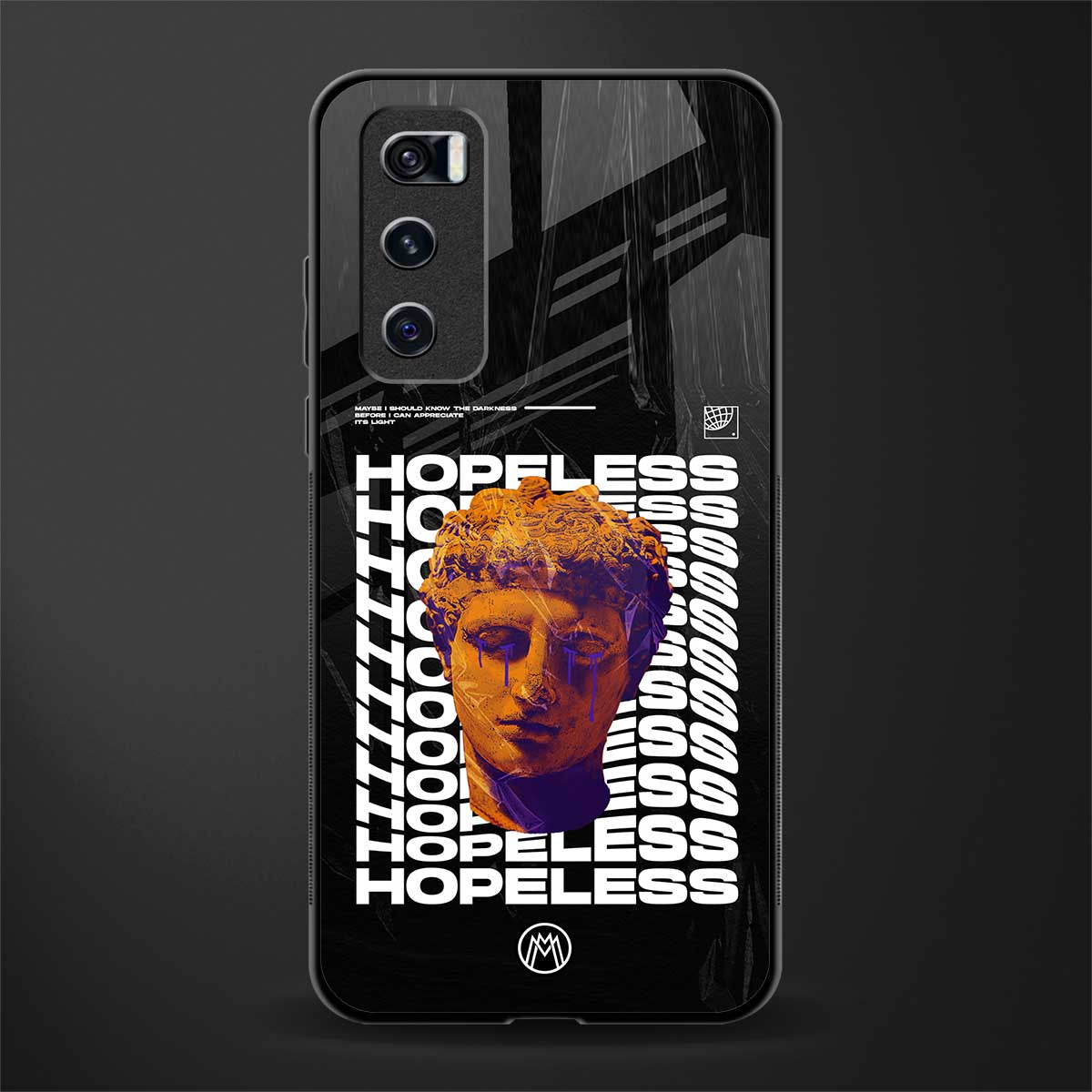 hopeless greek glass case for vivo v20 se image