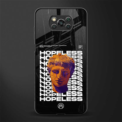 hopeless greek glass case for poco x3 image