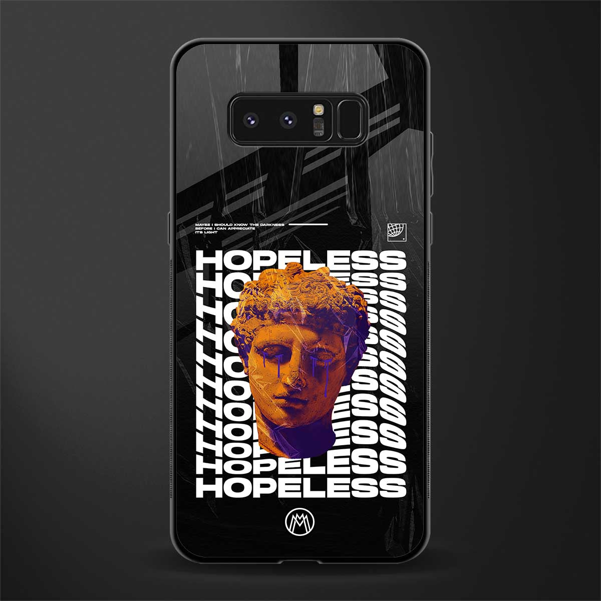 hopeless greek glass case for samsung galaxy note 8 image